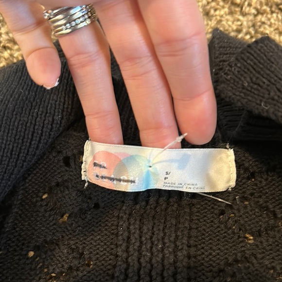 FREE PEOPLE Black Get Away Fauxchet Cardigan & Pants Set - Picture 6 of 10